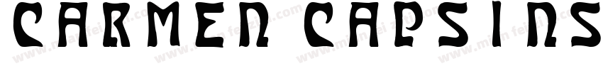 Carmen CapsInside字体转换